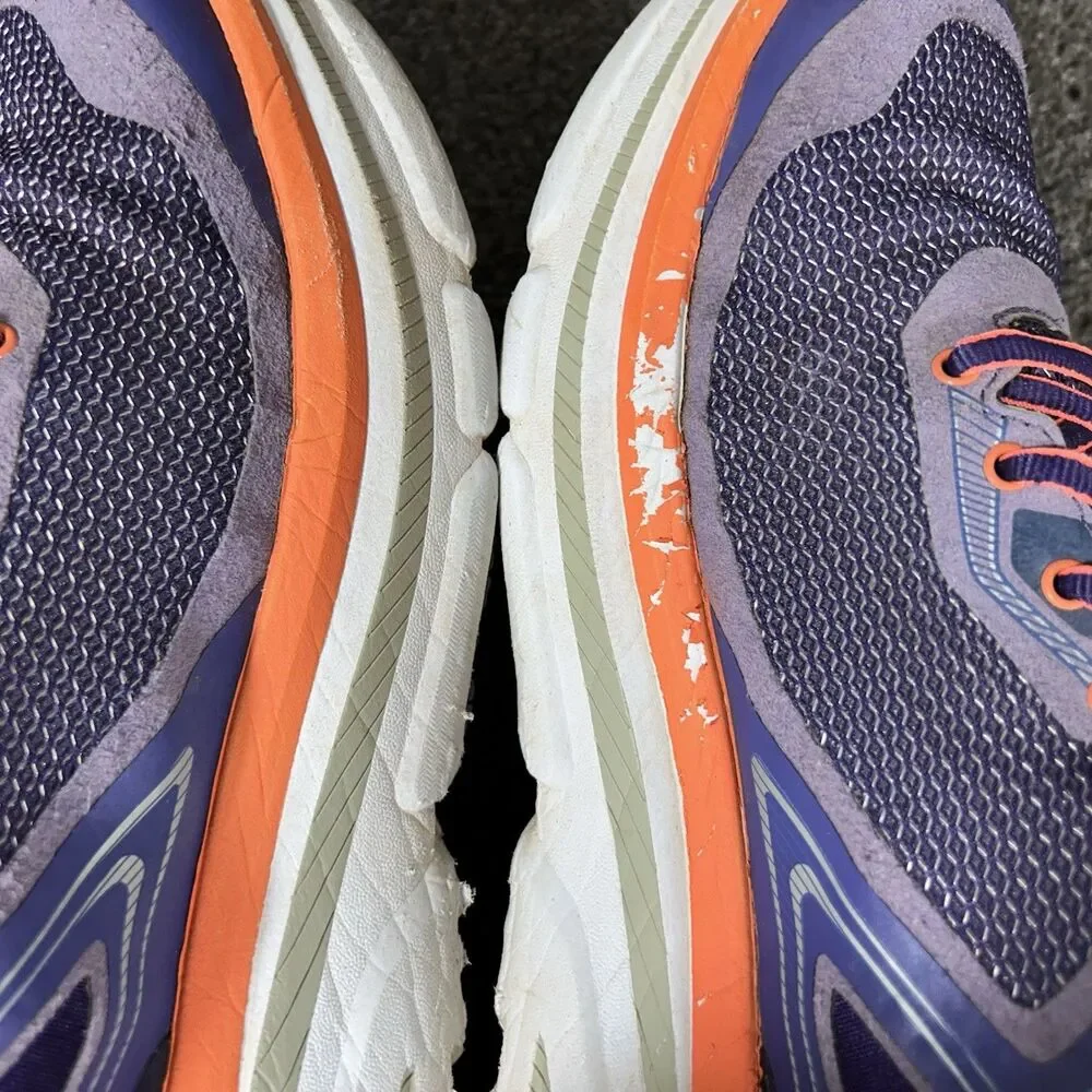 Hoka One One Bondi 4 1007862 CBNCR Women Size 10.5 Purple Running Shoes Used